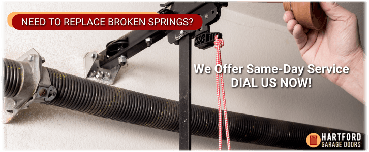 Broken Garage Door Spring Hartford CT